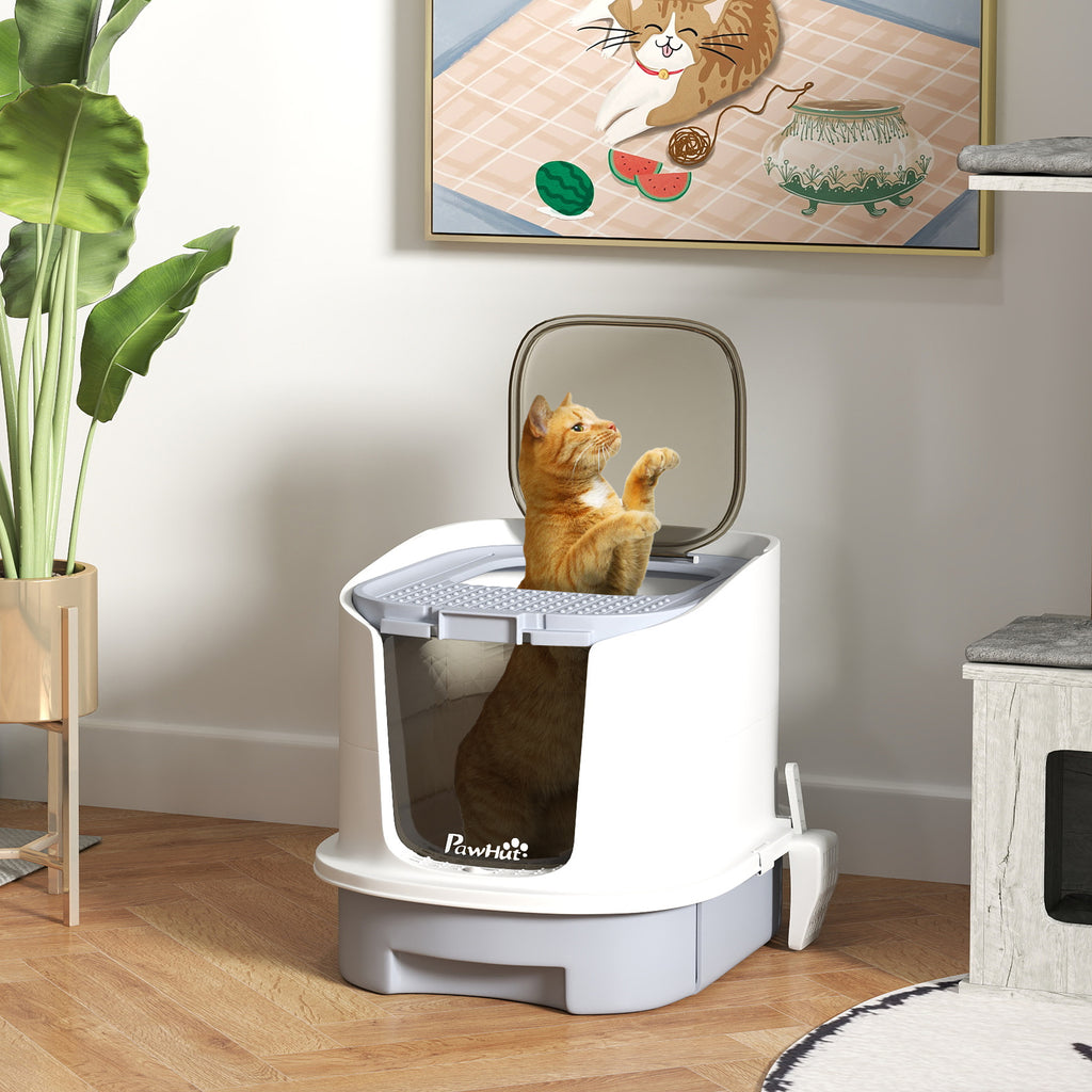 Covered Cat Litter Box with Easy Clean Design and Odor Control – view 7