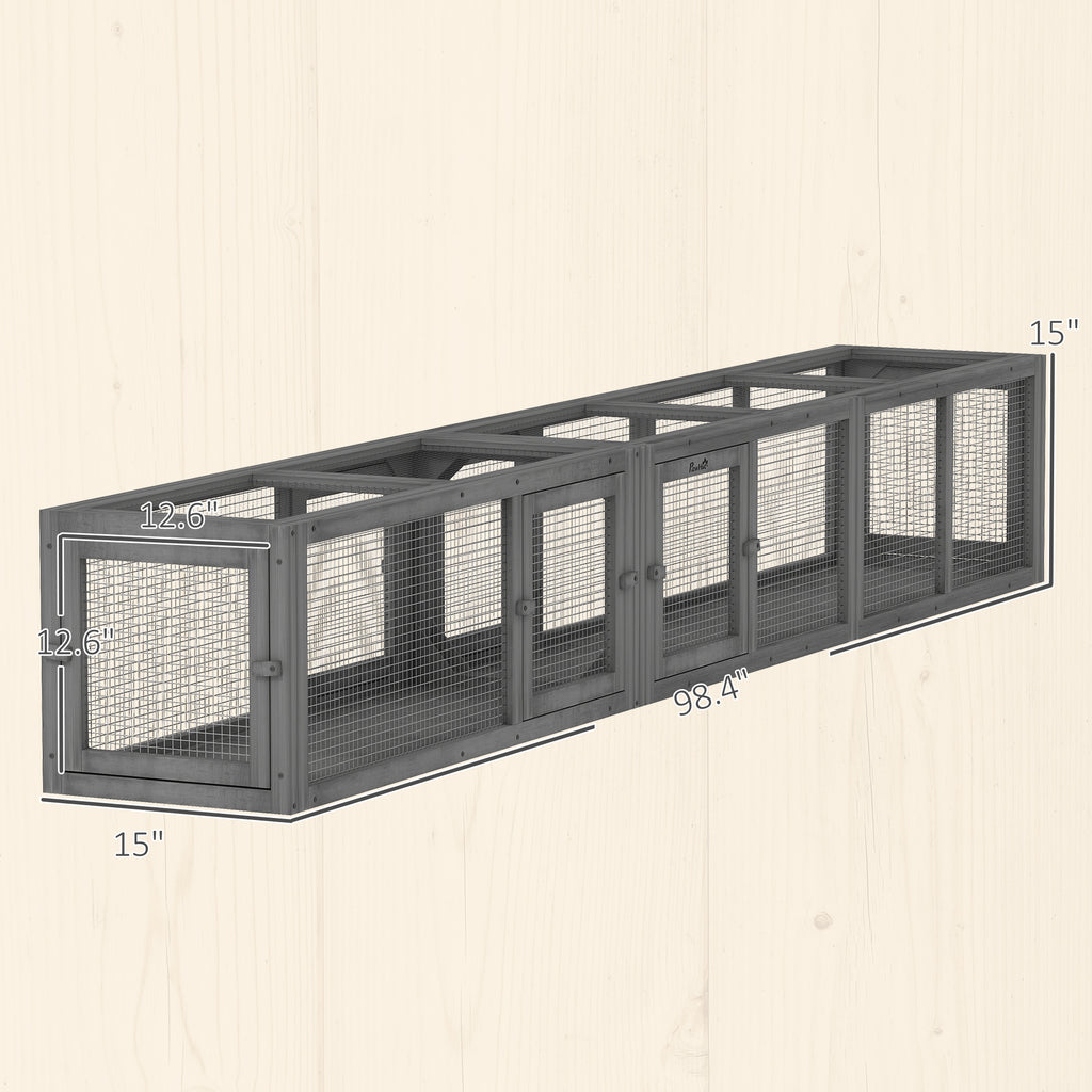 98" Wooden Cat Tunnel for Outdoor Play – view 7