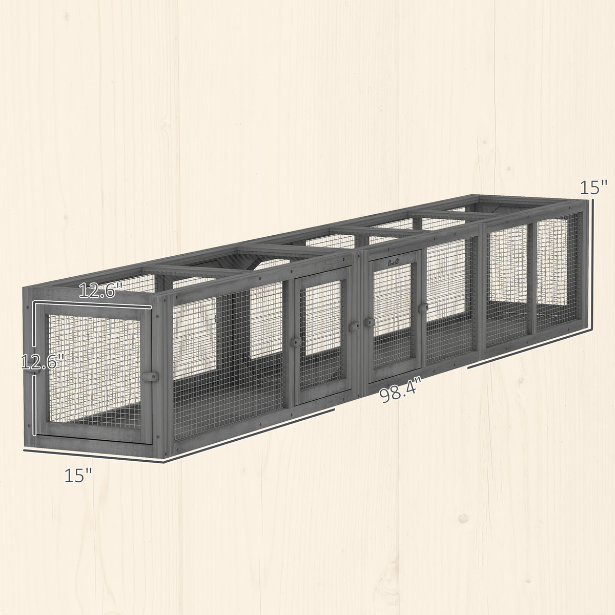 98" Wooden Cat Tunnel for Outdoor Play – view 7