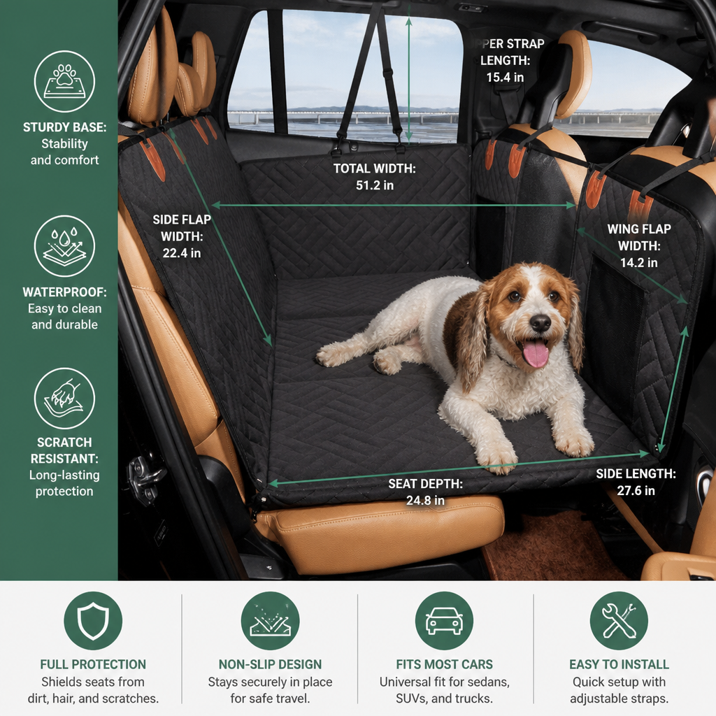 Hard Bottom Car Seat Extender for Dogs – view 7