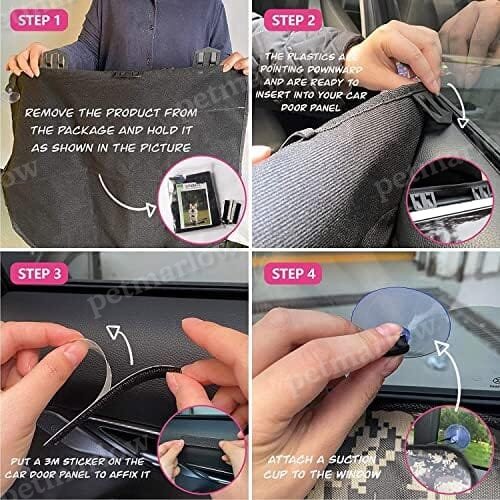 2PCS Car Door Protector for Dogs Pet Car Door – view 4
