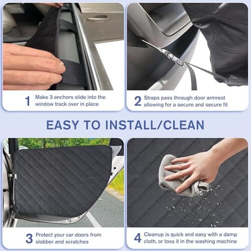 2pcs Dog Car Door Protector from Dog Scratching – view 7