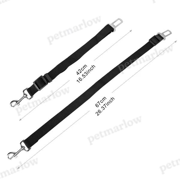 2Pcs Pet Dog Seat Belt Leash Adjustable – view 3