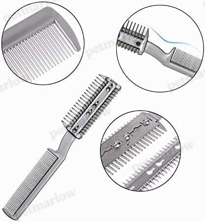 2Pcs Razor Comb for Dogs Cats with Extra Blades Double Sides – view 5