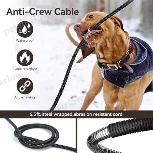 3.7L Automatic Heated Dog Bowl Outdoor with Anti Chew Cord – view 4