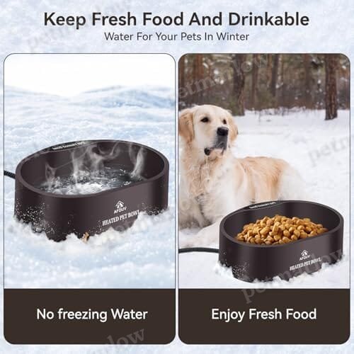 3.7L Automatic Heated Dog Bowl Outdoor with Anti Chew Cord – view 6