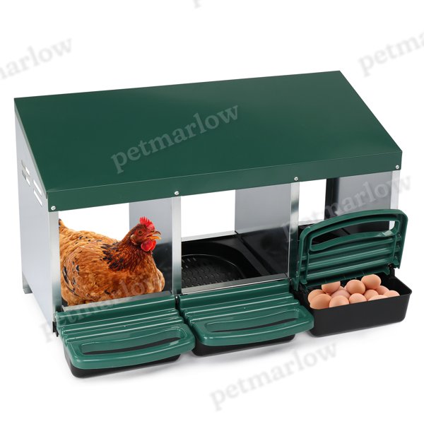 3 Compartment Chicken Nesting Box for Poultry Comfort – view 2