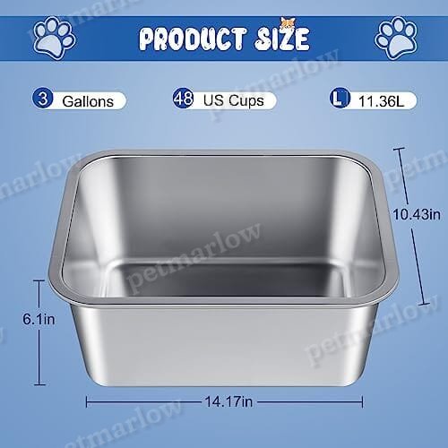 3 Gallons Extra Large Dog Water Bowl for Large Dogs – view 3