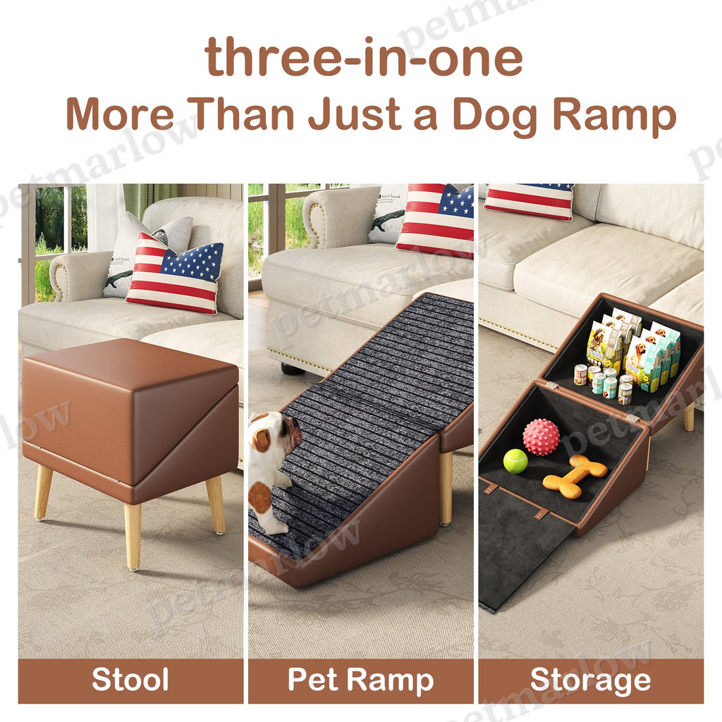 3-in-1 Dog Ramp with Hidden Storage for Senior Pets – view 6