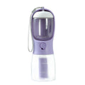 3-in-1 Dog Water & Food Bottle – 300ml Garbage Bag / Wisteria Purple