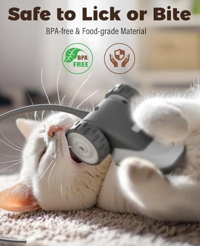 3-in-1 Interactive Cat Toy - 2-Speed Automatic Moving Mouse Cat Toys – view 7
