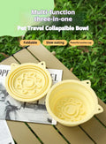 3-in-1 Collapsible Pet Travel Bowl for Dogs – Green / 650ml