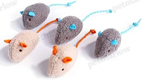 3 Pack Cat Toy Interactive Toy Plush Mouse Shaped Toy – view 6