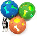 3-Pack Interactive Light up Balls Rubber Durable Fetch Training Balls
