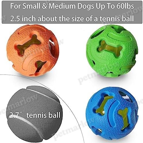 3-Pack Interactive Light up Balls Rubber Durable Fetch Training Balls – view 2