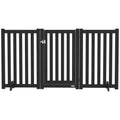 3-Panel Foldable Dog Gate for Medium Dogs – Black