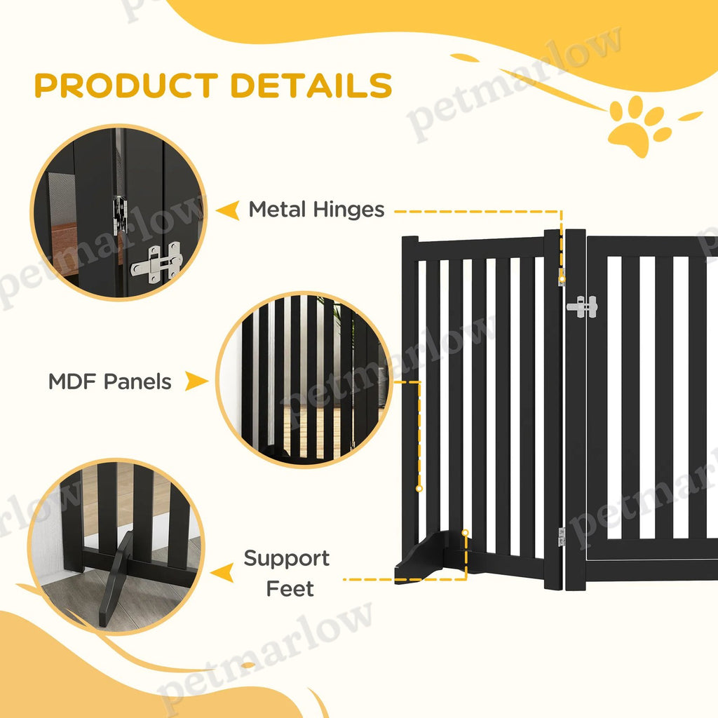 3-Panel Foldable Dog Gate for Medium Dogs – view 6
