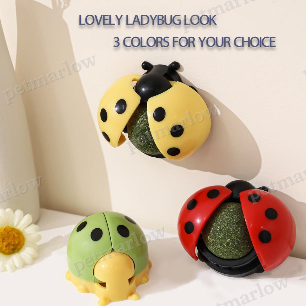 3 Pcs Catnip Toys Balls That Stick on Wall – view 2