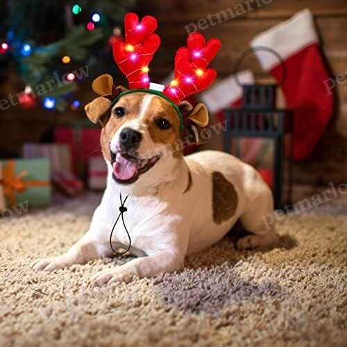 3 Pieces Light up Pet Christmas Headbands LED – view 6