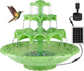 3 Tier DIY Solar Fountain with 24-Hours Working and Lights – Green