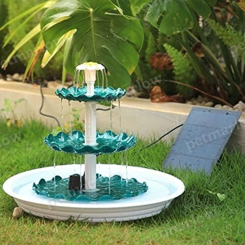 3 Tiered Bird Bath with 3.5W Solar Pump DIY Solar Fountain – view 5