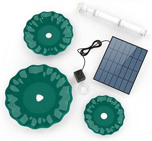 3 Tiered Bird Bath with 3.5W Solar Pump DIY Solar Fountain – view 8