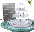 3 Tiered Bird Bath with 6.5W Solar Water Pump