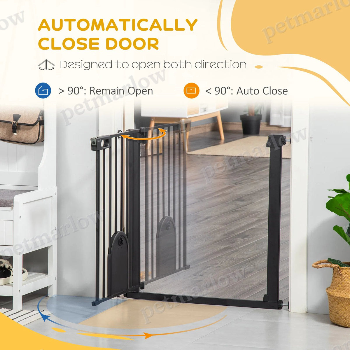 30" Extra Wide Dog Gate with Small Door – view 5