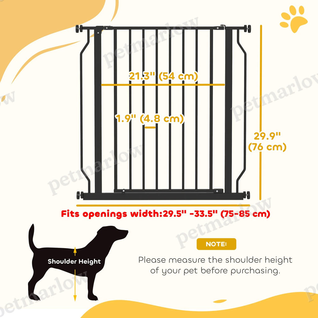 30"-34" Easy Install Pet Gate w/ Door – view 4
