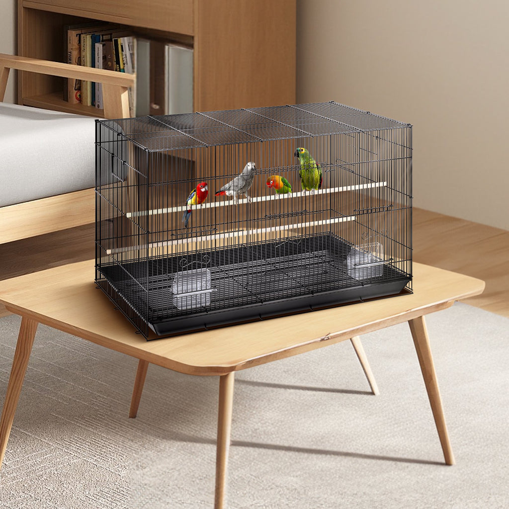 30 Inch Bird Cage for Parakeets and Small Birds – Black