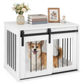 Dog Crate Furniture With Sliding Barn Door for Stylish Spaces – defaulttitle