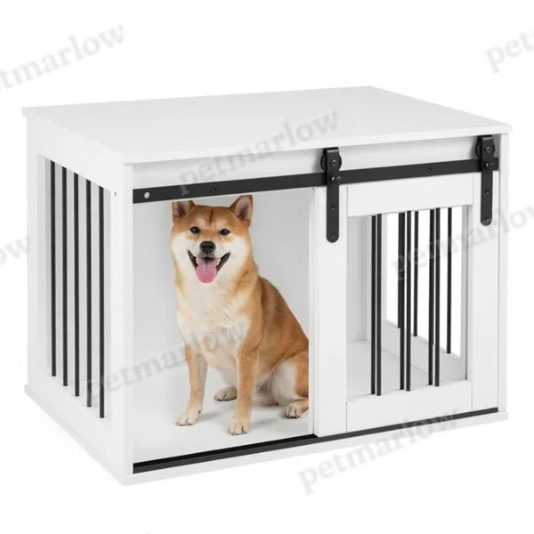 Dog Crate Furniture With Sliding Barn Door for Stylish Spaces – view 4
