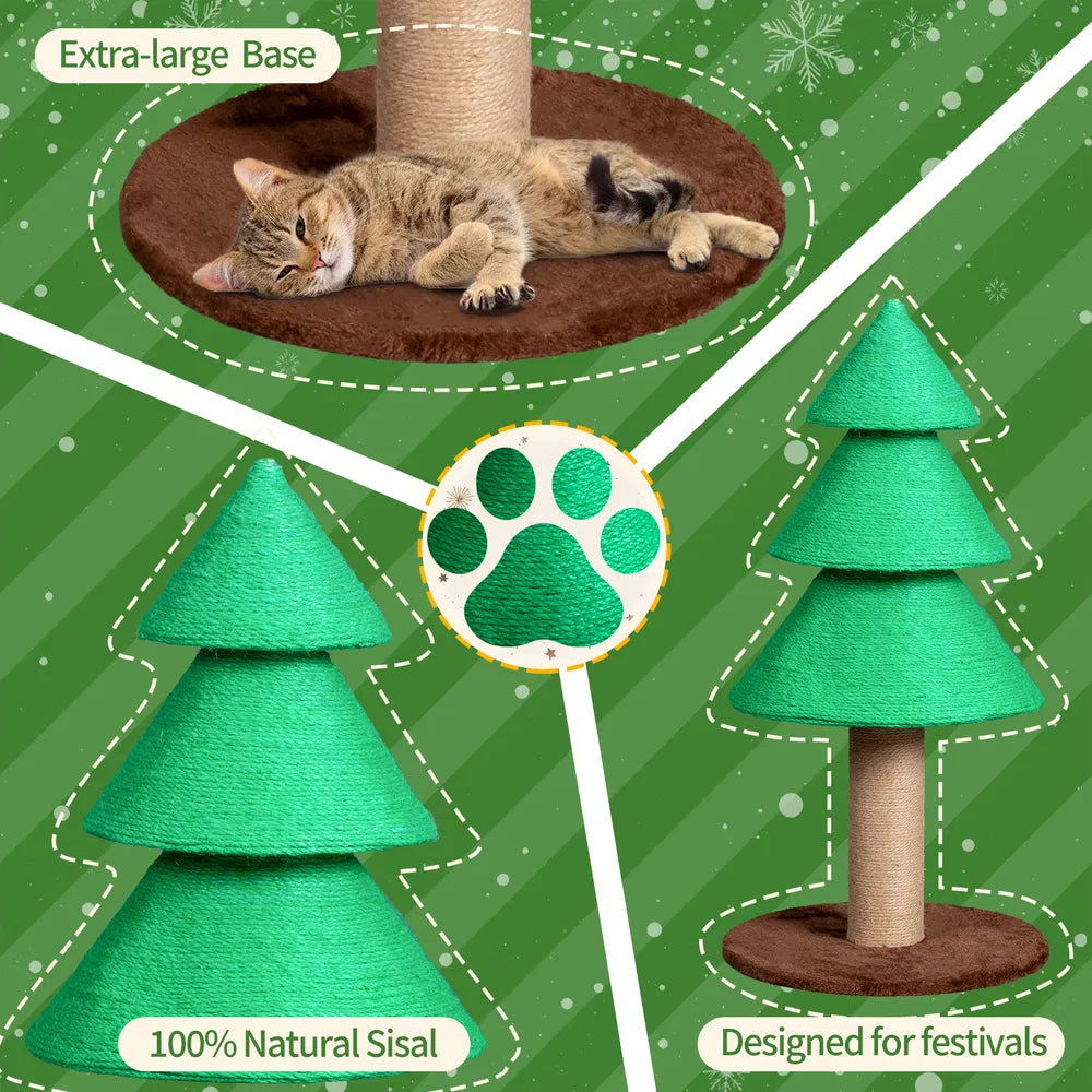 31.5in Christmas Tree Cat Scratcher – defaulttitle