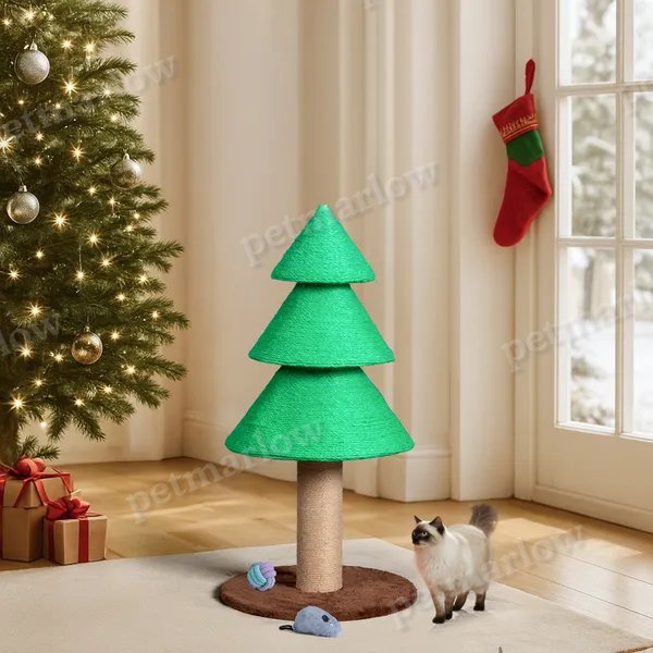 31.5in Christmas Tree Cat Scratcher – view 5