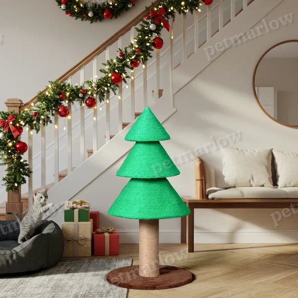 31.5in Christmas Tree Cat Scratcher – view 6