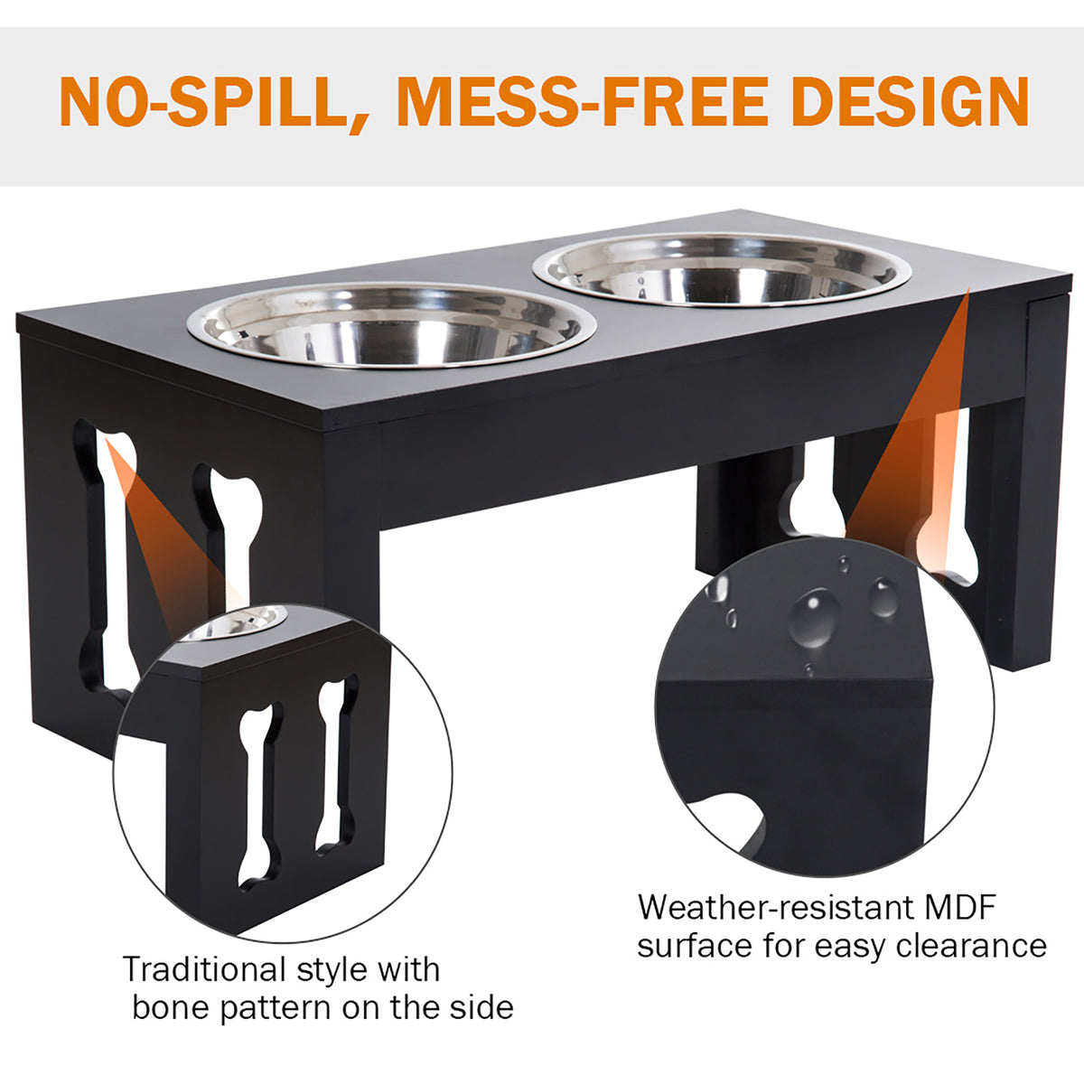 Modern Decorative Raised Dog Bowls for Comfortable Feeding – view 8
