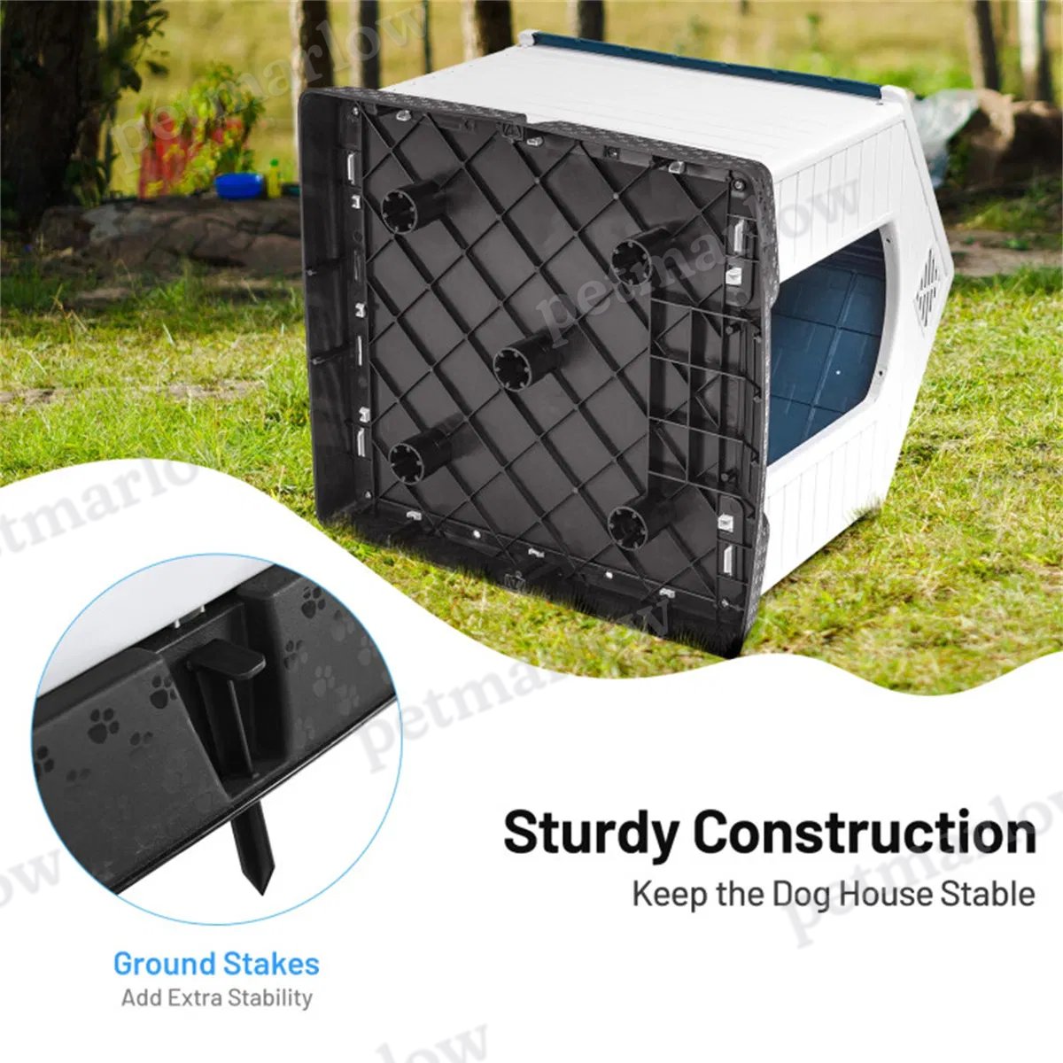 33.5" Dog House of Plastic.pet house – view 4