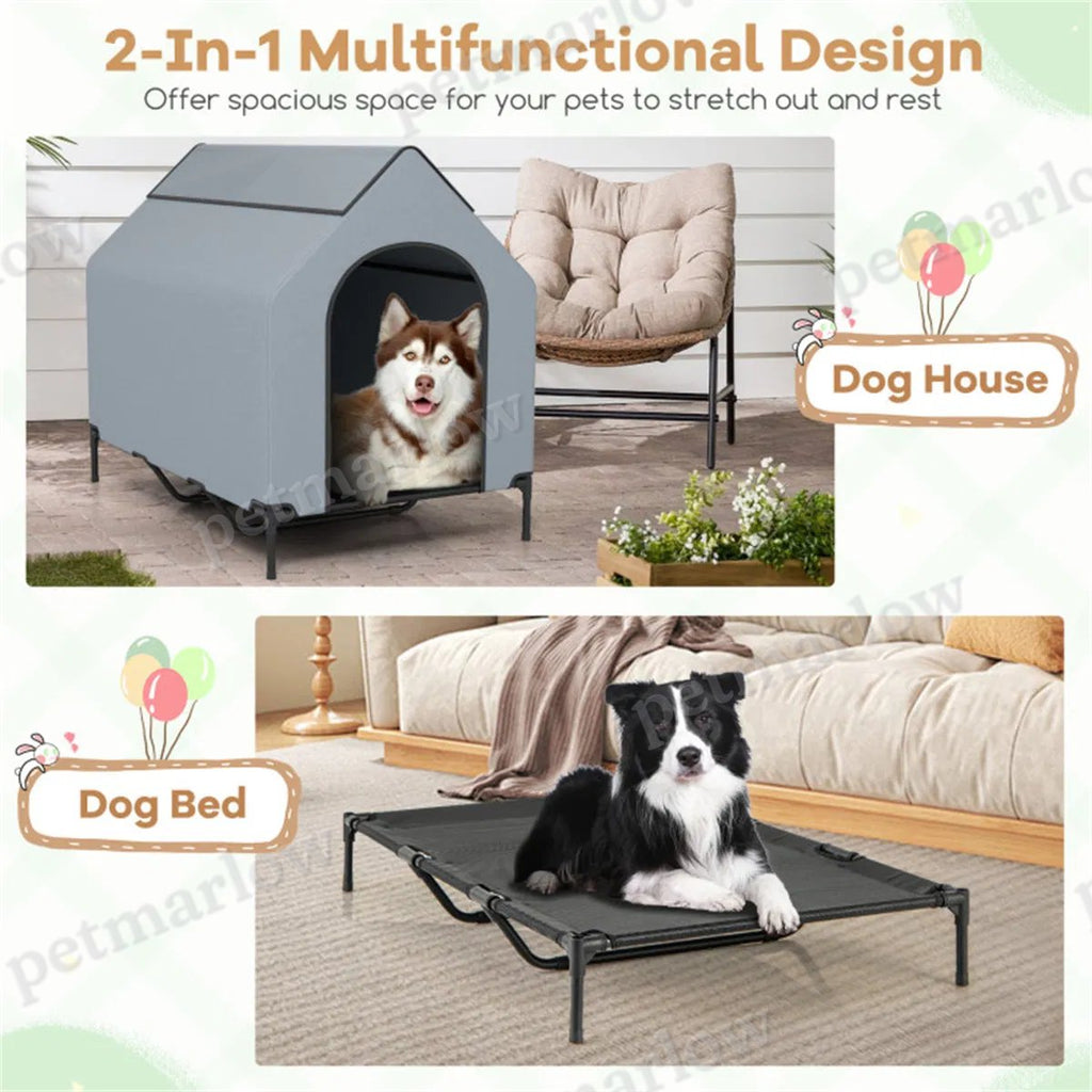 Elevated Pet House with Windows for Comfort and Protection – view 6