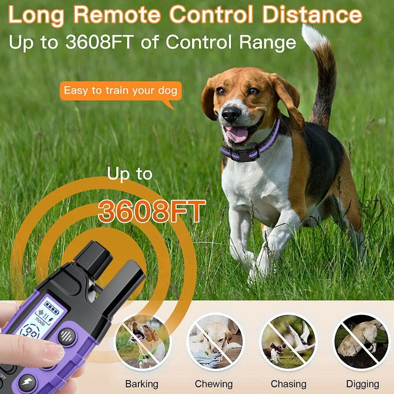 3300Ft Dog Shock Collar With Rechargeable Remote Waterproof E Collar with Beep Vibration – view 7