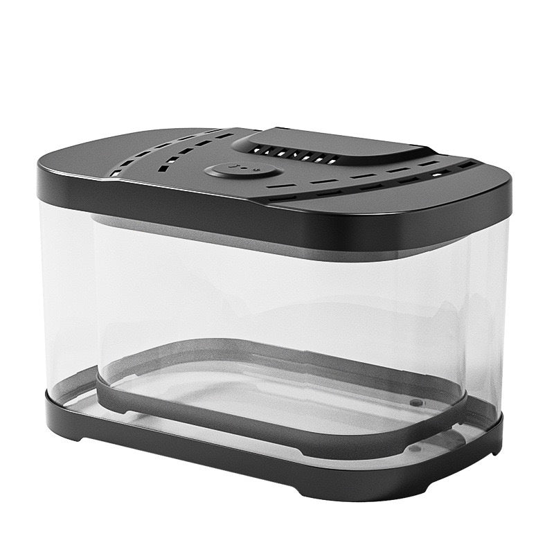 Transparent Plastic Fish Tank And Small Aquarium Decor – view 12