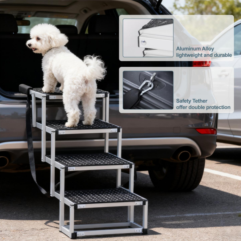 Foldable Dog Ramp for Cars and SUVs with Non-Slip Surface – view 7