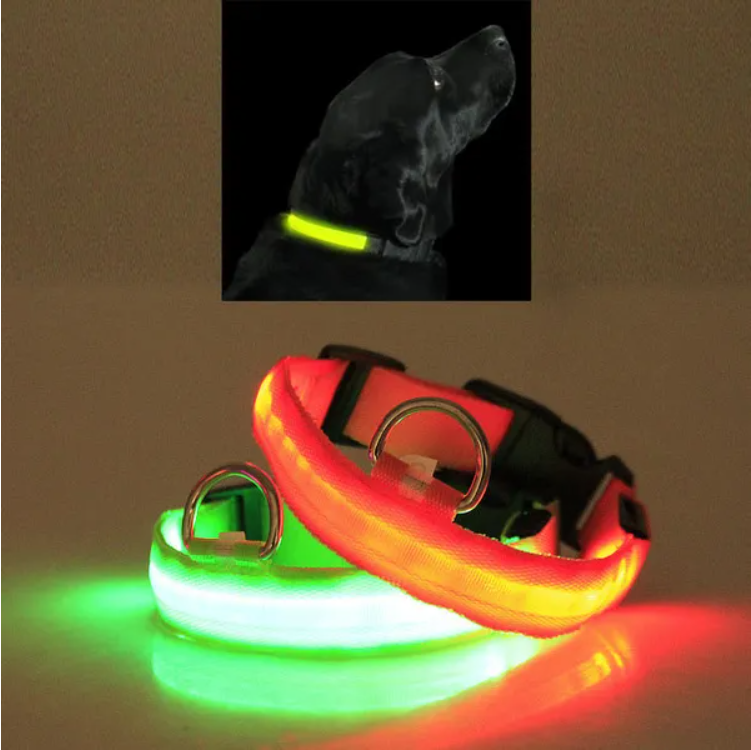 LED Light-Up Safety Collar for Dogs and Cats