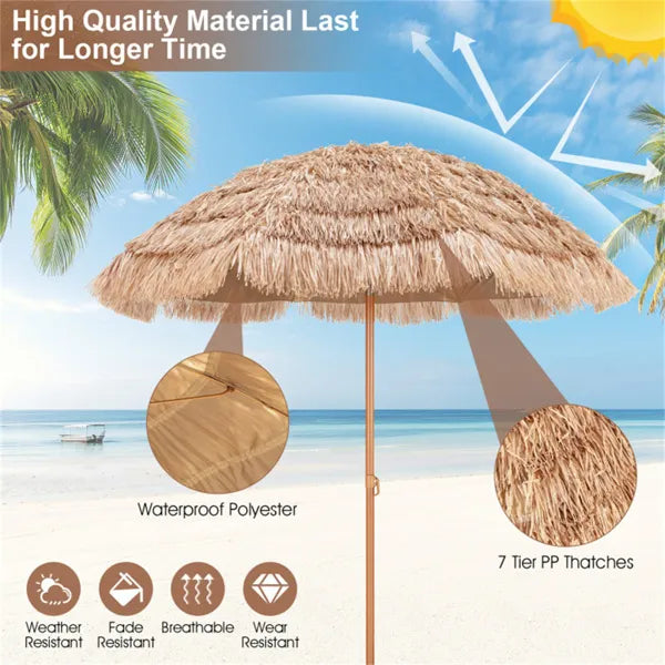 Portable Beach Umbrella with Adjustable Tilt for Shade – view 7
