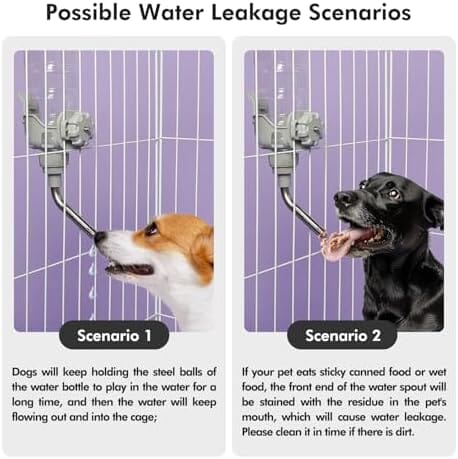 34oz Auto Feeding Crate Water Bottle for Pets – view 9