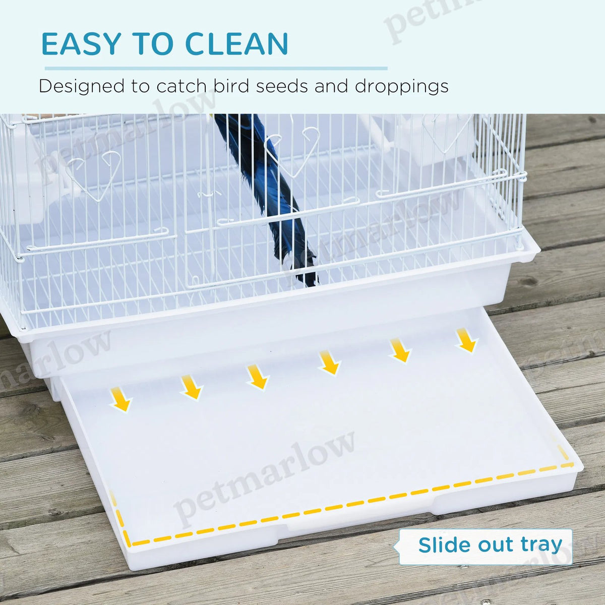 36" Bird Cage for Small Birds with Easy Access – view 3