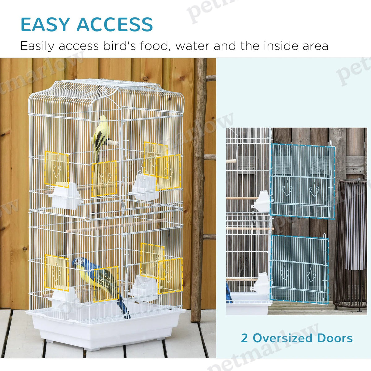 36" Bird Cage for Small Birds with Easy Access – view 5