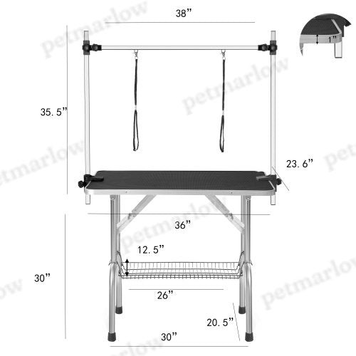 36 Inch Professional Dog Grooming Table Portable – view 2