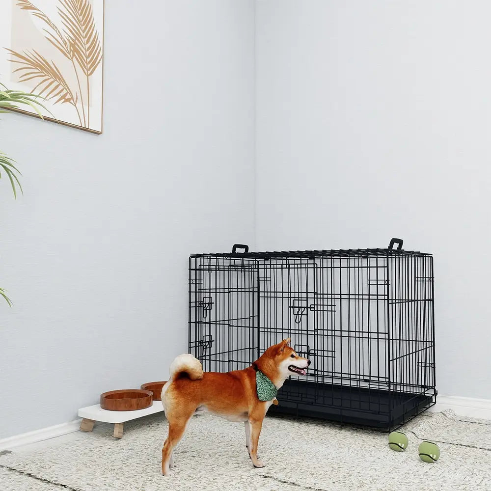 36 Inches Black Wire Dog Cage