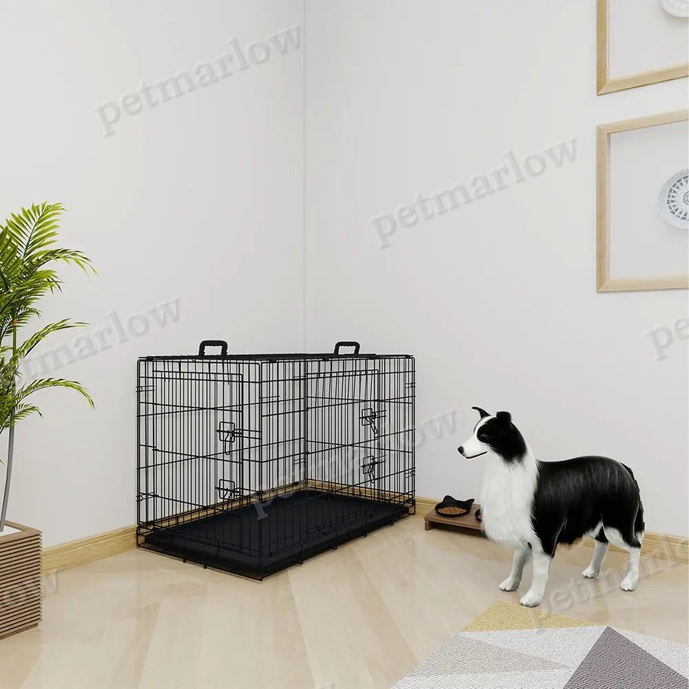 36 Inches Black Wire Dog Cage – view 2