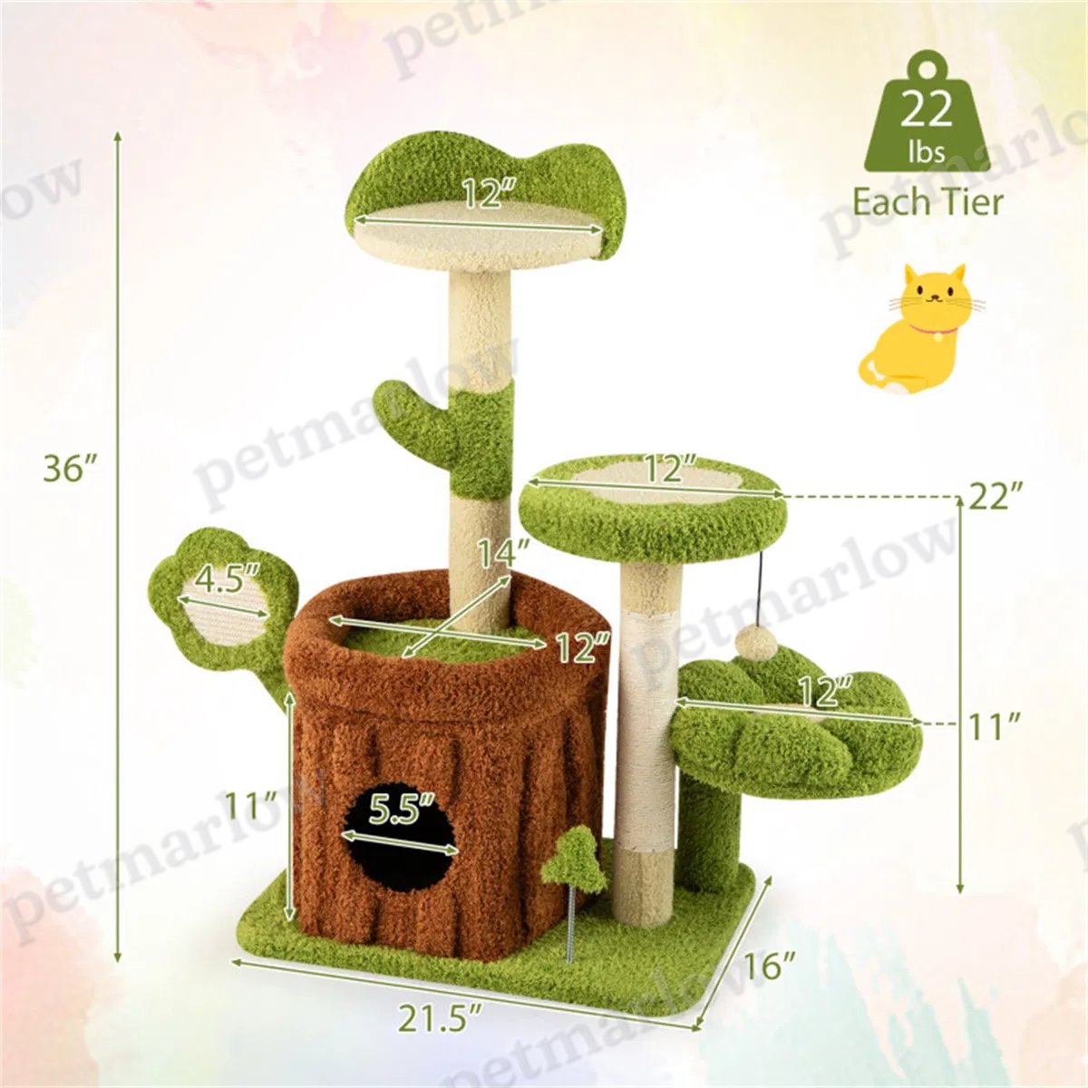 Jungle Theme Cat Tree – view 6